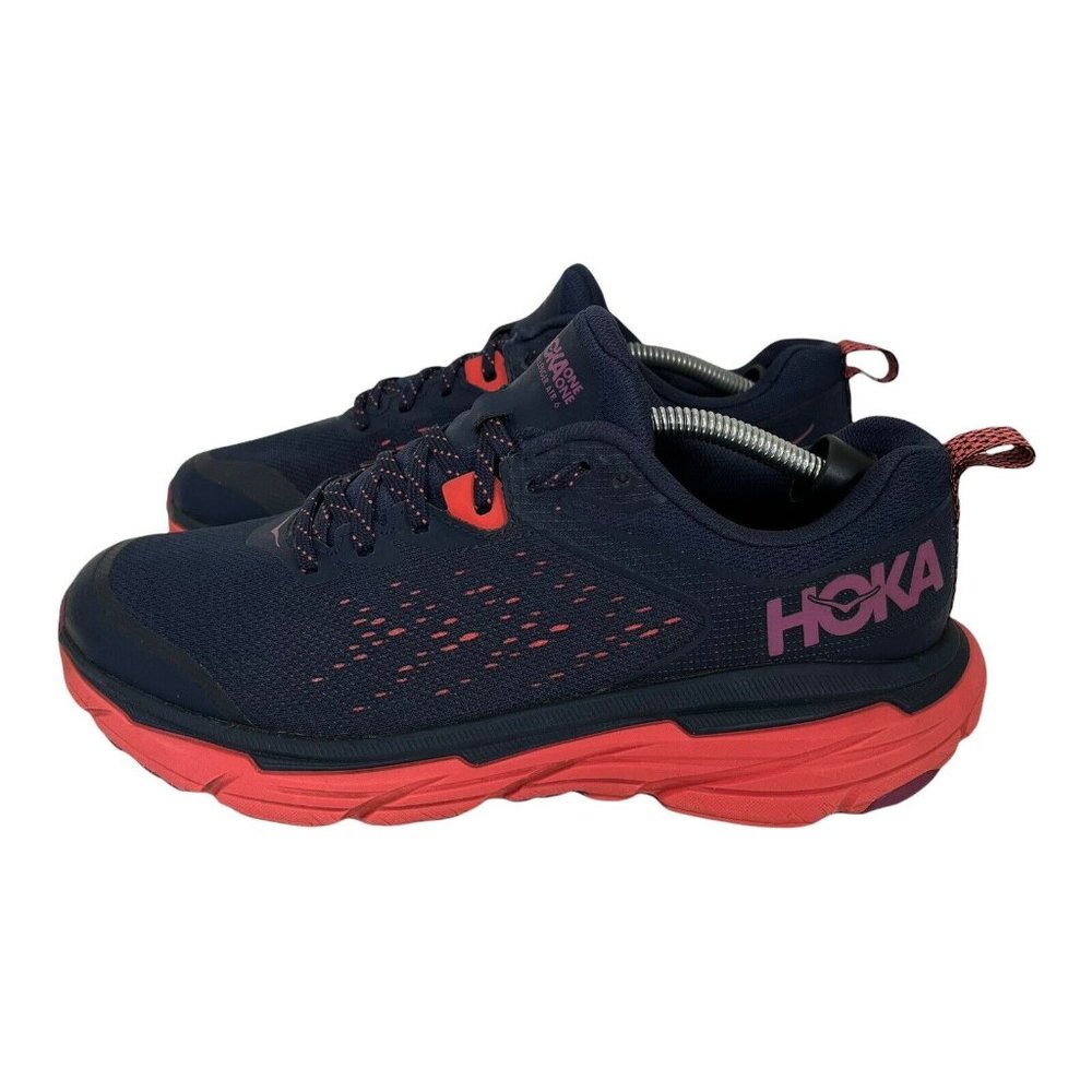 Hoka One One Challenger ATR 6 Womens Wide Lightweight Blue Running Shoes Size 8D